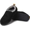 Dearfoams Men’s Alpine Zurich Closed Back Slipper(Black)