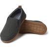 Dearfoams Men’s Alpine Zurich Closed Back Slipper(Black Heather)