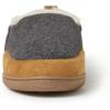 Dearfoams Men’s Alpine Zurich Closed Back Slipper(Grey Heather)