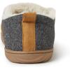 Dearfoams Men’s Alpine Zurich Closed Back Slipper(Grey Heather)