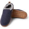 Dearfoams Men’s Alpine Zurich Closed Back Slipper(Navy Heather)