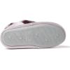 Dearfoams Unisex-Child Amelia Velour Bootie with Leopard Cuff Slipper(Elderberry)