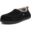 Dearfoams Men’s Alpine Zurich Closed Back Slipper(Black)
