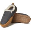 Dearfoams Men’s Alpine Zurich Closed Back Slipper(Grey Heather)