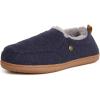 Dearfoams Men’s Alpine Zurich Closed Back Slipper(Navy Heather)