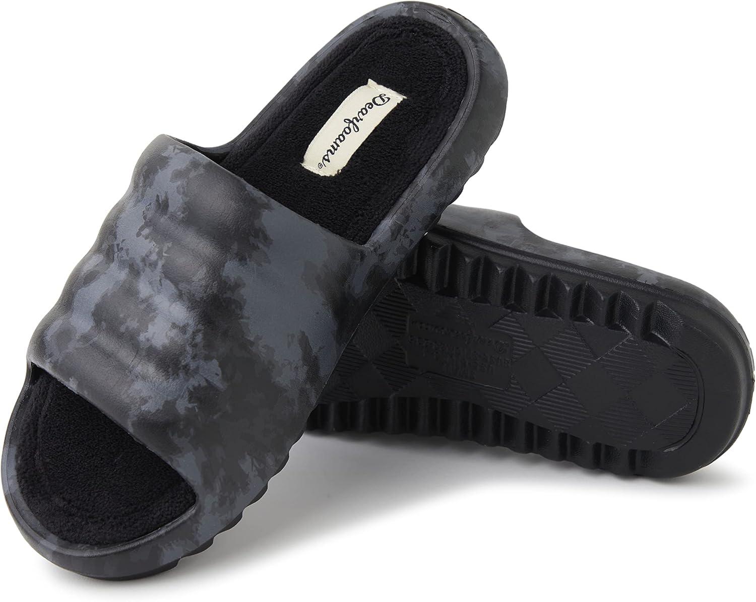 imageDearfoams womens Gemini Wave Eva SlideBlack