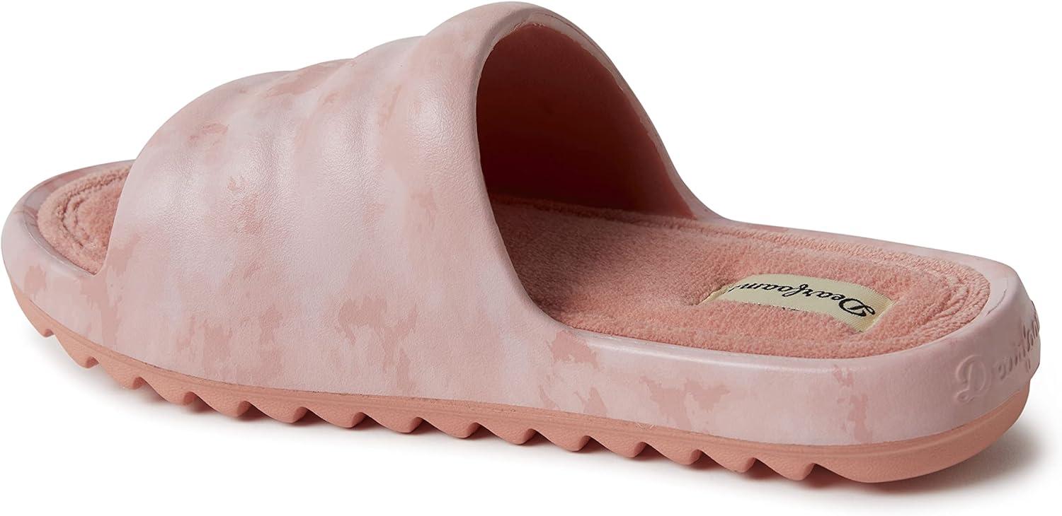 imageDearfoams womens Gemini Wave Eva SlidePink Bisque