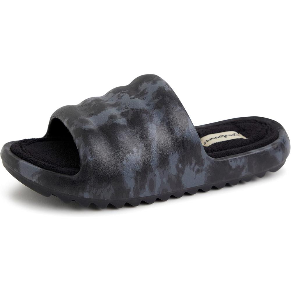 imageDearfoams womens Gemini Wave Eva SlideBlack