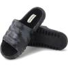 Dearfoams womens Gemini Wave Eva Slide(Black)