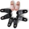 Dearfoams womens Gemini Wave Eva Slide(Black)