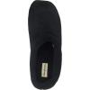 Dearfoams Men’s Microfiber Terry Clog with Memory Foam Slippers (Medium, Black)