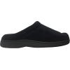 Dearfoams Men’s Microfiber Terry Clog with Memory Foam Slippers (Medium, Black)