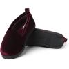 Dearfoams Women’s Rachel Shiny Velour Closed Back Slipper(Burgundy)
