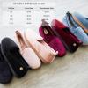 Dearfoams Women’s Rachel Shiny Velour Closed Back Slipper(Flintstone)