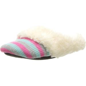 Dearfoams Girl’s Patterned Knit Clog(Iris)