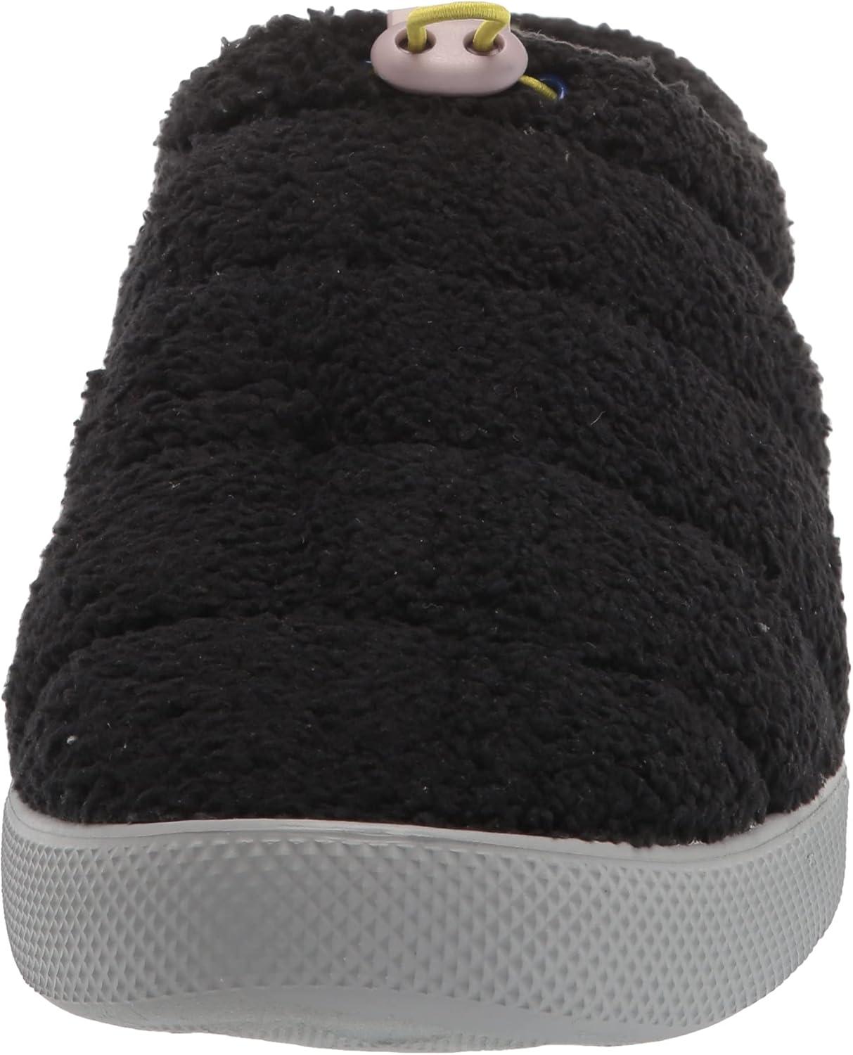 imageDearfoams Mens Tatum Teddy Sport Lounge Clog SlipperBlack