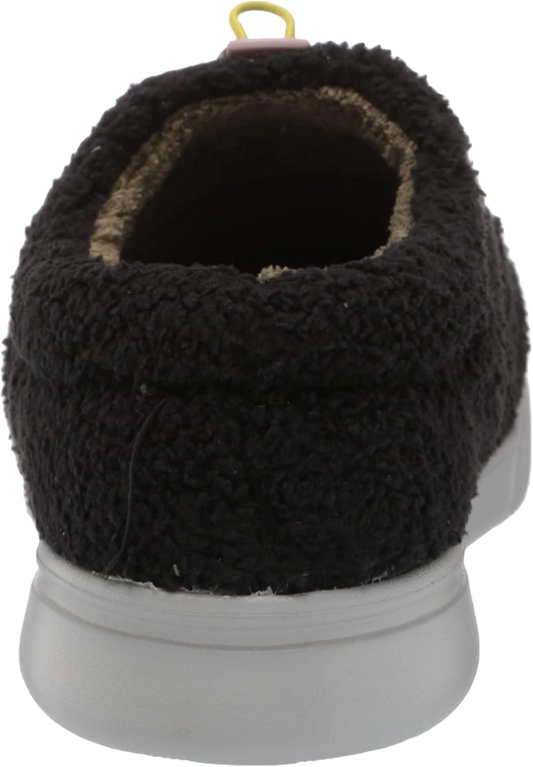 imageDearfoams Mens Tatum Teddy Sport Lounge Clog SlipperBlack