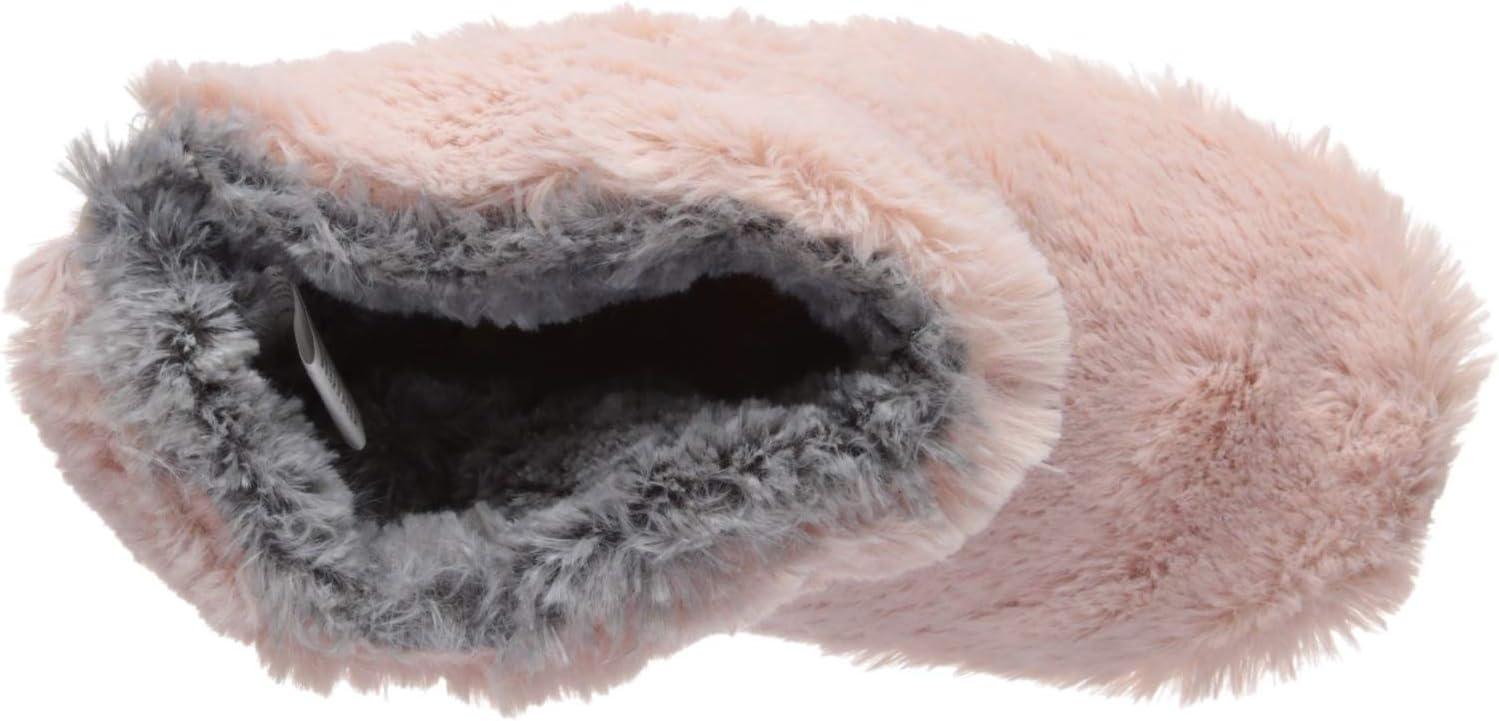 imageDearfoams UnisexChild Df Kids Toddlers Fluffy Pile Bootie SlipperDusty Pink