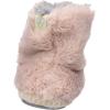 Dearfoams Unisex-Child Df Kids Toddlers Fluffy Pile Bootie Slipper(Dusty Pink)