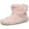 Dearfoams Unisex-Child Df Kids Toddlers Fluffy Pile Bootie Slipper(Dusty Pink)