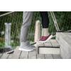 Dearfoams Men’s Texoma Regrind Slip-in Boot-Comfortable, Puffy Nylon, Fleece Lining, Energy Return Mid Calf(Medium Grey)