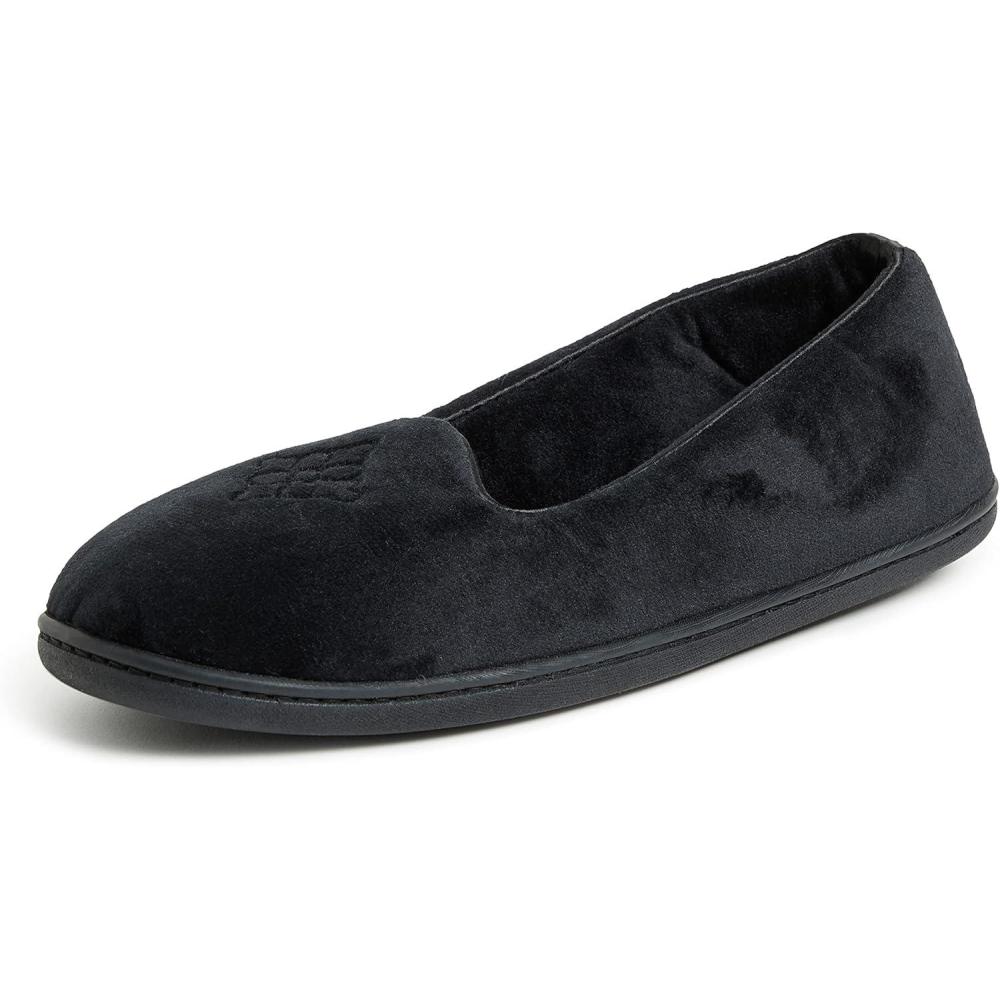 imageDearfoams Womens Rebecca Soft Memory Foam Lightweight House Shoes Cozy Loafer with Warm Lining and Wide Widths Slipper