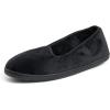 Dearfoams Women’s Rebecca Soft Memory Foam Lightweight House Shoes Cozy Loafer with Warm Lining and Wide Widths Slipper