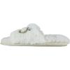 Dearfoams Women’s I Do Bridal Slide Slippers, Small (5-6), White