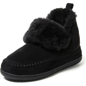 Dearfoams Women’s Moritz Mountain Energy Return Technology Bootie(Black)