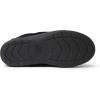 Dearfoams Men’s Suede Closed Back Slipper(Black)