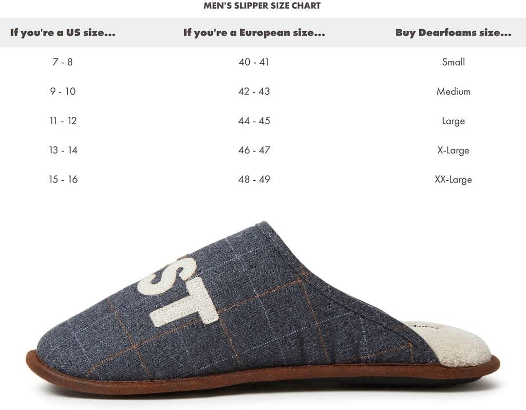 imageDearfoams Mens Dads Scuff SlipperPavement