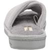 Dearfoams Women’s Camila Waffle Knit Slide Slipper(Light Heather Grey)