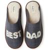 Dearfoams Men’s Dad’s Scuff Slipper(Pavement)