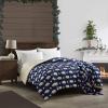 Dearfoams 4 Piece Mama BearComforter Set Includes a Comforter,Throw and 2 Eyemasks, Red Bear, Full, 76″x86″(Navy Bear)