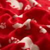 Dearfoams 4 Piece Mama BearComforter Set Includes a Comforter,Throw and 2 Eyemasks, Red Bear, Full, 76″x86″(Red)