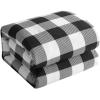Dearfoams 7 Piece Super Soft Bed in a Bag Bedding Set, Black and White, Queen(Black and White)