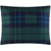 Dearfoams 7 Piece Super Soft Bed in a Bag Bedding Set, Black and White, Queen(Blue Tartan)