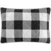 Dearfoams Super Soft Quilt Set with Diamond Stitching, Reindeer, Full/Queen(Black and White)