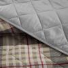Dearfoams Super Soft Quilt Set with Diamond Stitching, Reindeer, Full/Queen(Brown)