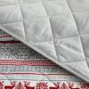 Dearfoams Super Soft Quilt Set with Diamond Stitching, Reindeer, Full/Queen(Multicolor)