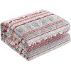 Dearfoams Super Soft Quilt Set with Diamond Stitching, Reindeer, Full/Queen(Multicolor)