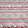 Dearfoams Super Soft Quilt Set with Diamond Stitching, Reindeer, Full/Queen(Multicolor)