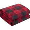 Dearfoams Super Soft Quilt Set with Diamond Stitching, Reindeer, Full/Queen(Red)