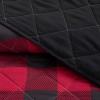 Dearfoams Super Soft Quilt Set with Diamond Stitching, Reindeer, Full/Queen(Red)