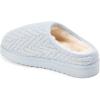 Fireside by Dearfoams Women’s Greta Genuine Shearling Clog Slippers, 100% Natural Suede Clogs for Outdoor & Indoor(Light Blue)