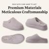Fireside by Dearfoams Women’s Greta Genuine Shearling Clog Slippers, 100% Natural Suede Clogs for Outdoor & Indoor(Lilac)