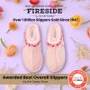 Fireside by Dearfoams Women’s Greta Genuine Shearling Clog Slippers, 100% Natural Suede Clogs for Outdoor & Indoor(Pink Hearts)