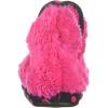 Dearfoams Unisex-Child Kid’s Pile Bootie with Mixed Material Trim Slipper(Paradise Pink)