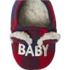 Dearfoams unisex-baby Baby Bear(Red/Navy)