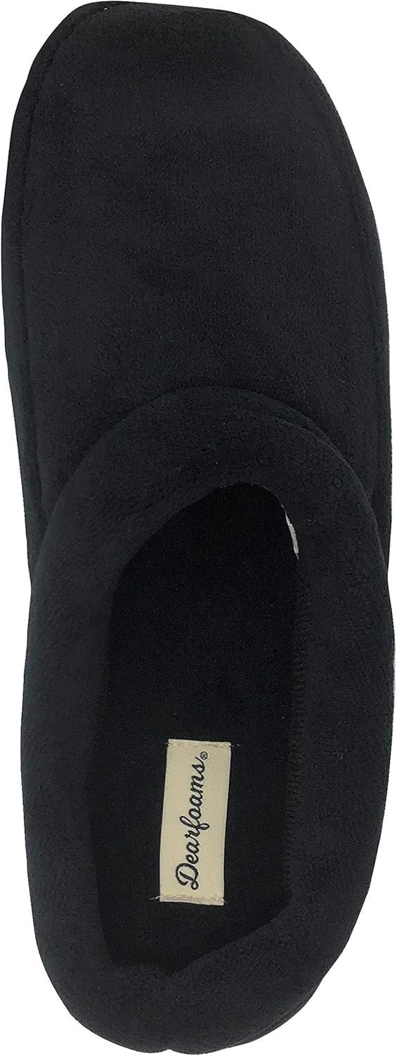 imageDearfoams Memory Foam House Slippers Men Black XL